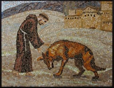 St-Francis-with-the-wolf